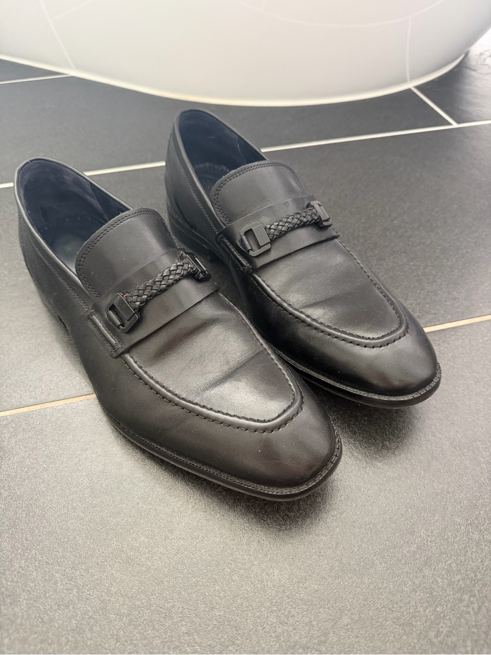 Cole Haan Warner Grand Bit Loafers Mens 10.5 M Black Leather Dress Shoes